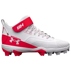 Under Armour UnderArmour Boys' UA Harper 7 Mid RM Jr. Baseball Cleats Red 3025598-600