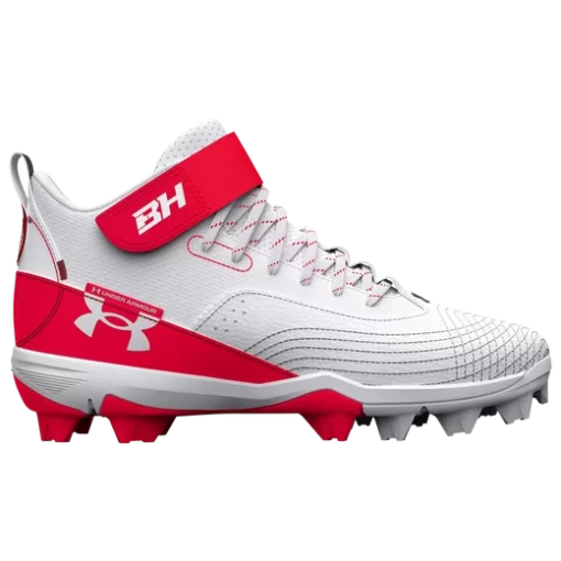 Under Armour UnderArmour Boys' UA Harper 7 Mid RM Jr. Baseball Cleats Red 3025598-600 -Baseball Gear Shop BoysRedMID25598600 a1