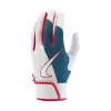 Nike Trout Elite Batting Gloves 2.0 White - Royal - Red